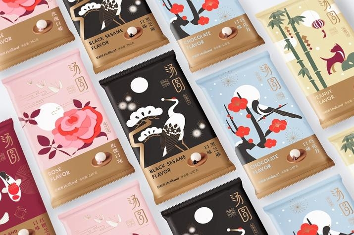 驚艷四座的國風之美，中式湯圓包裝設(shè)計