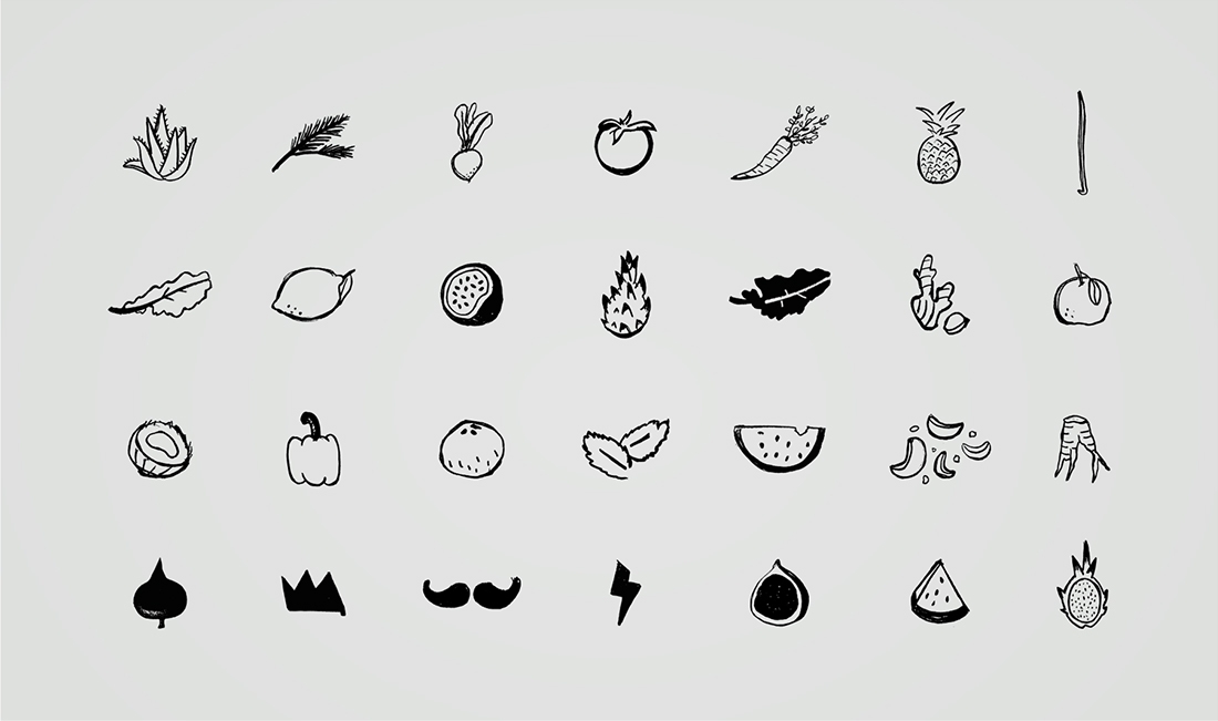 冷榨果汁和健康食品行業(yè)的品牌包裝設(shè)計