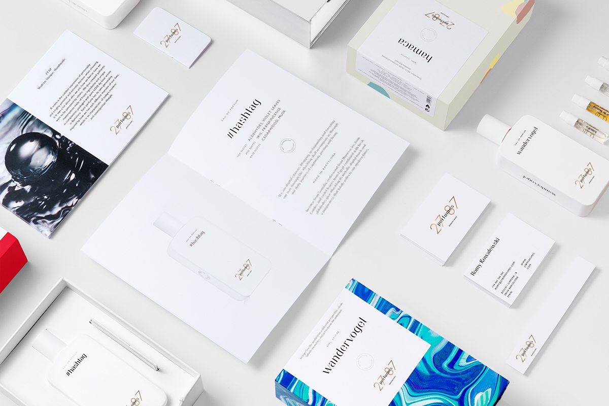 現代化高端香水瓶型與包裝盒設計